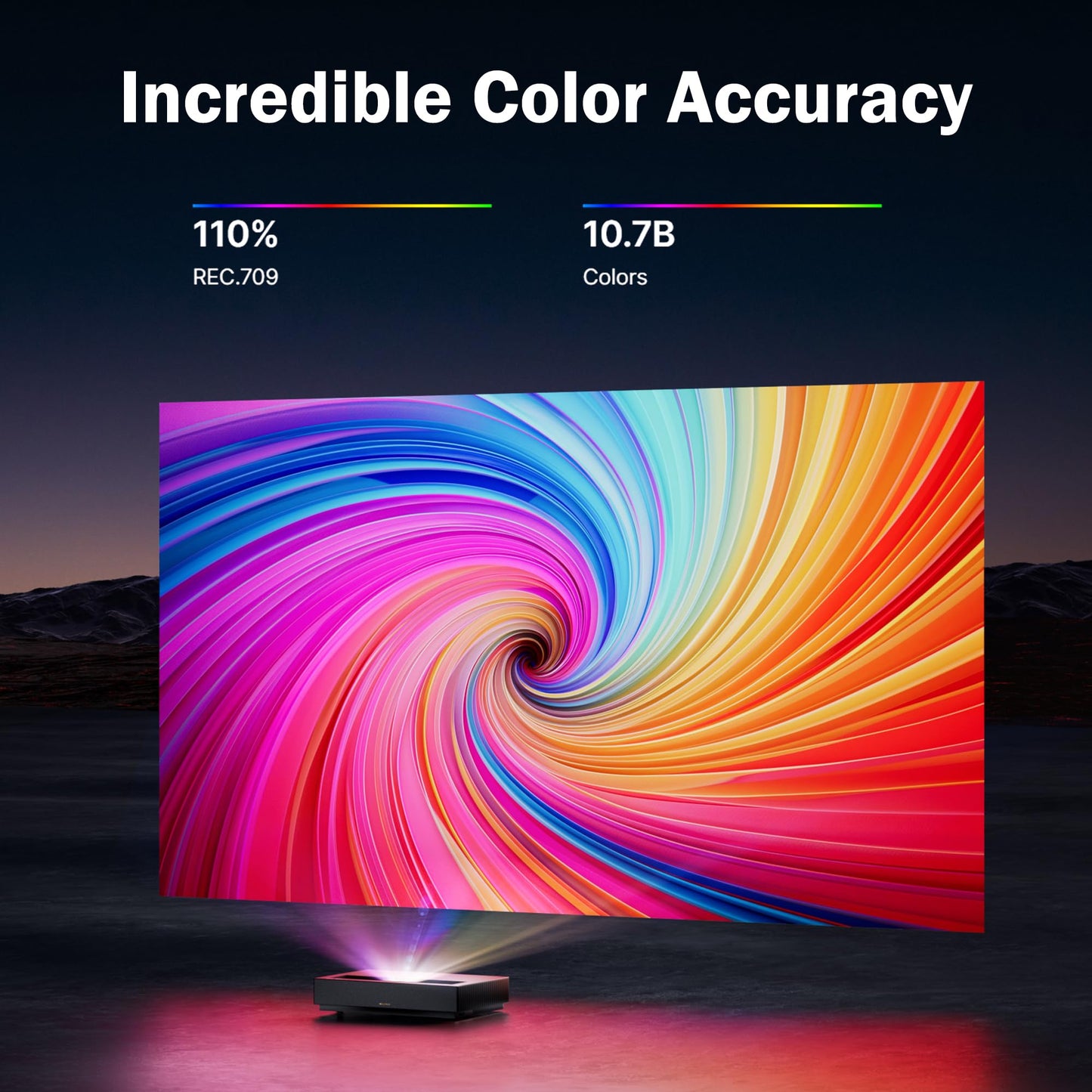 Formovie Cinema Edge 4K UHD Ultra Short Throw Projector, Google TV UST Laser Projector with Licensed Netflix, HDR10 150" ALPD Laser TV, Dolby Audio DTS-H for Home Theater
