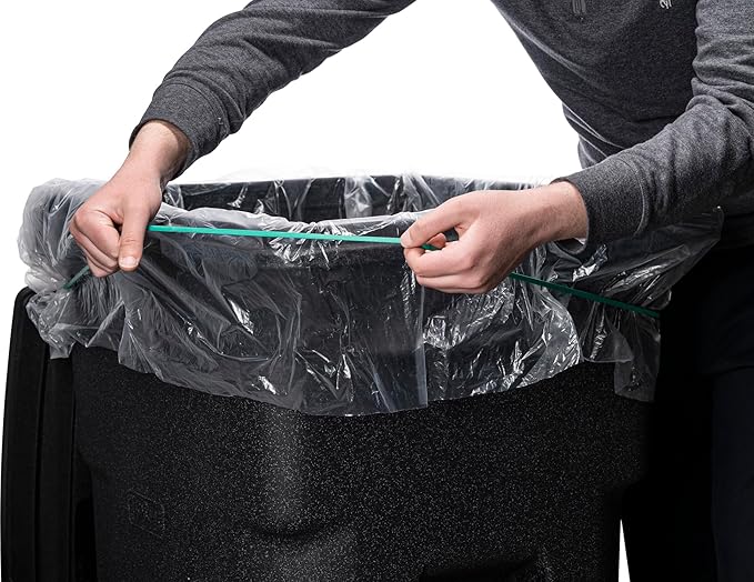 Rubber Bands for 65 Gallon Trash Cans – 12 Pack | Secure 65 Gallon Trash Bags | Heavy Duty, Durable, Stretchable, & Reusable for 65 Gal Garbage Cans