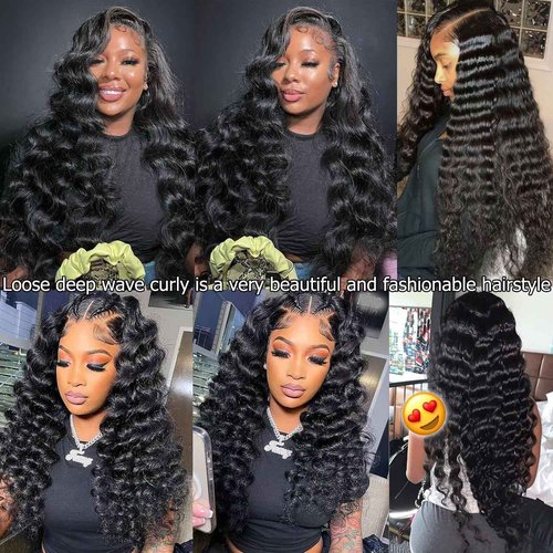 Lemoda Burmese Loose Deep Wave Curly Virgin Human Hair Bundles 14 14 14 Inch Loose Deep Wave Curly 100% Unprocessed Raw Human Hair Extensions Top Qanlity Hair Weave 3 Bundles Full and Thick