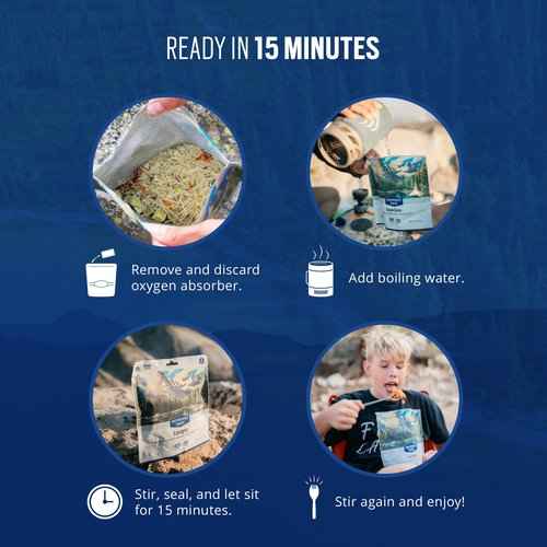 Backpacker's Pantry White Bean, Chicken, and Green Chile Stew | Freeze Dried Backpacking & Camping Food, 6 Count
