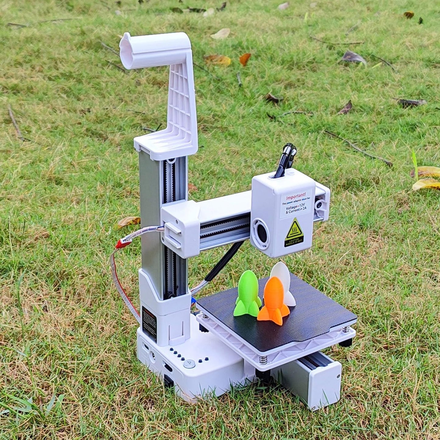 Small 3D Printer, Precision 3D Printer for Beginners Frequency Division Multiplexing Compact inch Printing Size with All Metal Nozzle for PLA TPU Filaments (US Plug)