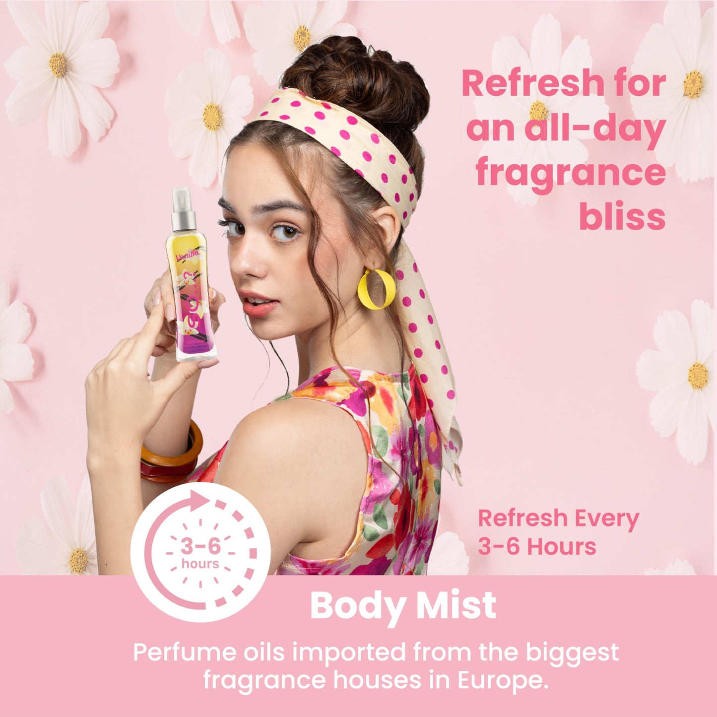 Vanilla Body Mist by So...? - Sweet Floral Lily, Jasmine Notes - Vanilla Perfume - Ideal Gifts for Women - Cruelty-Free Perfume for Women - 3.5 oz