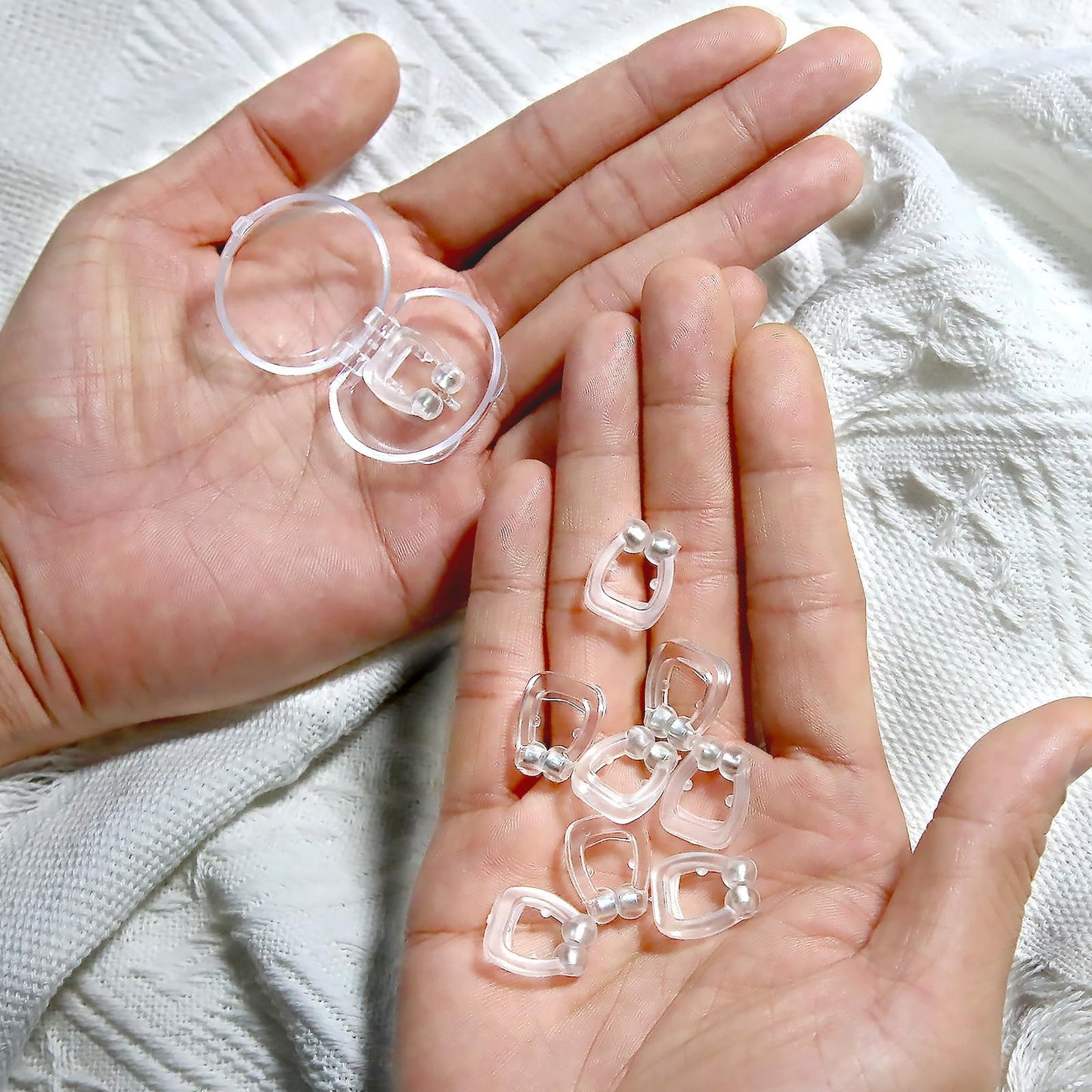 Nasal Dilators for Sleeping,Anti Nose Clip to Ensure Deep Sleep, Snoring Nose Clip Nose Magnet for Breathing Strip, Effective Anti Snoring Devices(8PCS)