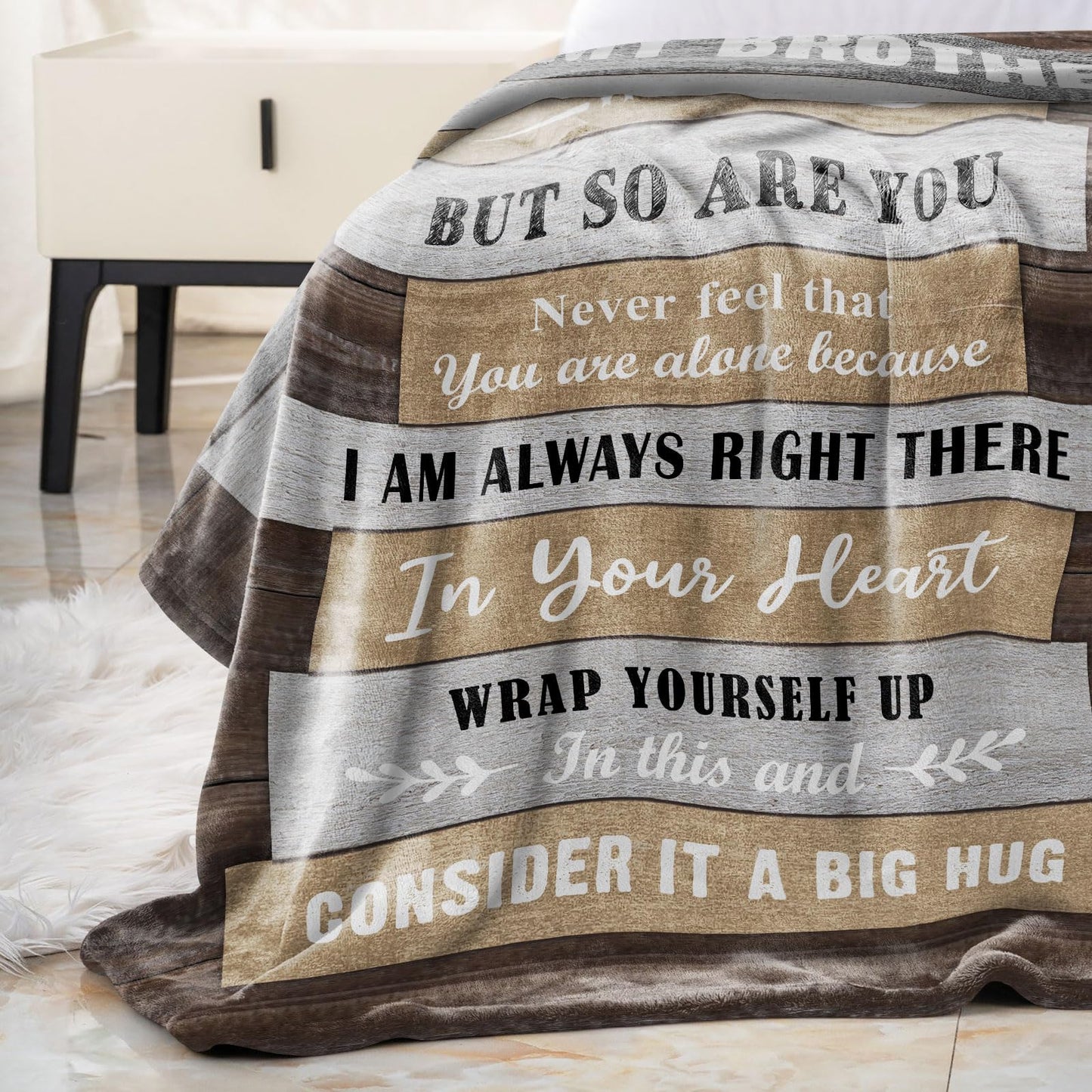 Fesangtao Gifts for Brother, Brother Gifts from Sister, Brothers Birthday Gift, Gift for Brothers Adult, Best Bro Ever Presents, to My Bro Presents Blanket 60"X50"