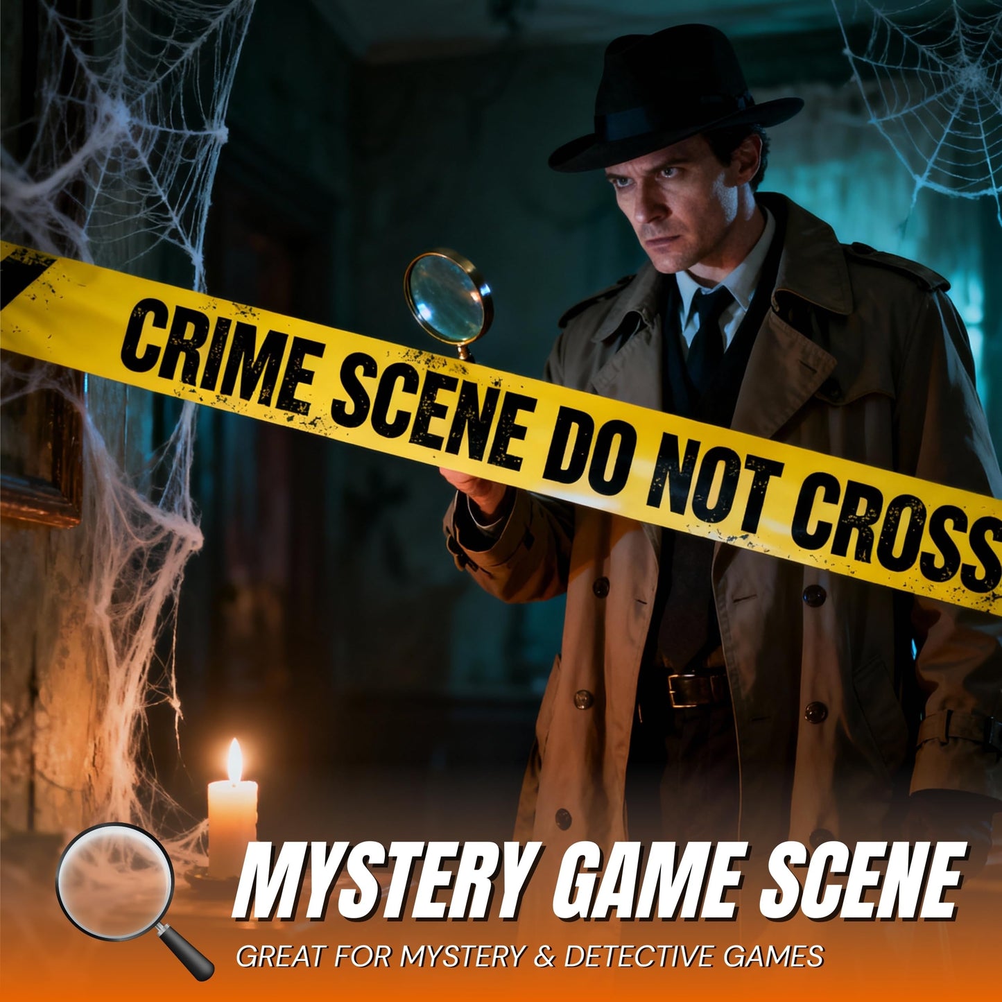 Crime Scene Do Not Cross Tape 3 X 100 • Bright Yellow with a Bold Black Print • 3 in. Wide for Maximum Readability • Tear Resistant