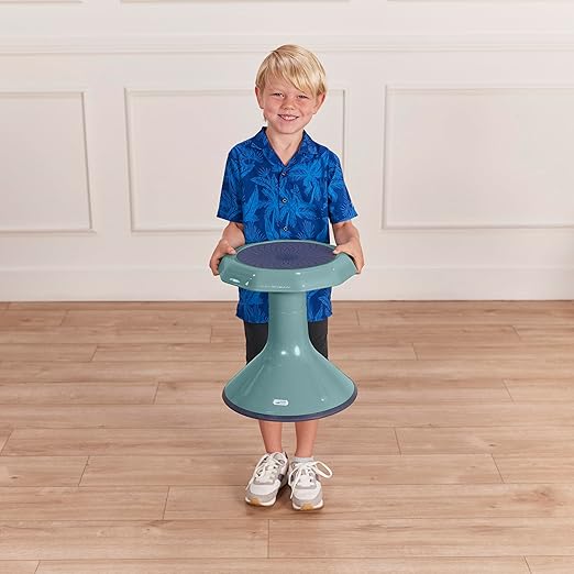 ECR4Kids ACE Active Core Engagement Wobble Stool, 15-Inch Seat Height, Flexible Seating, Seafoam