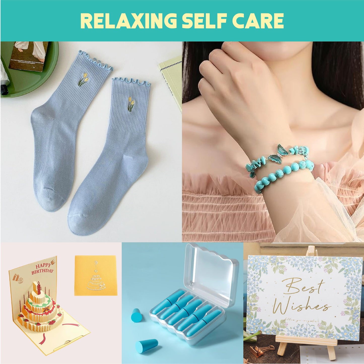 Birthday Gifts for Women Self Care Gifts Get Well Soon Gifts, Ocean Relaxing Spa Gifts Basket Care Package w/Luxury Flannel Blanket, Unique Idea for Mom Her Friends Sister Wife