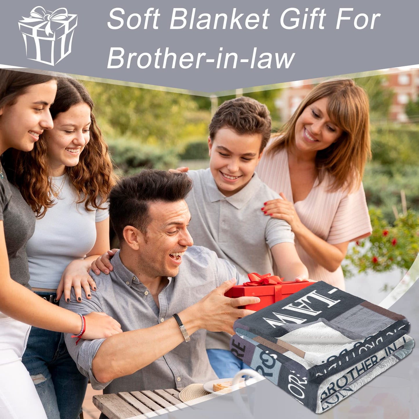 Pozevan Brother in Law Birthday Gift, Brother in Law Blanket (60x50 Inches)