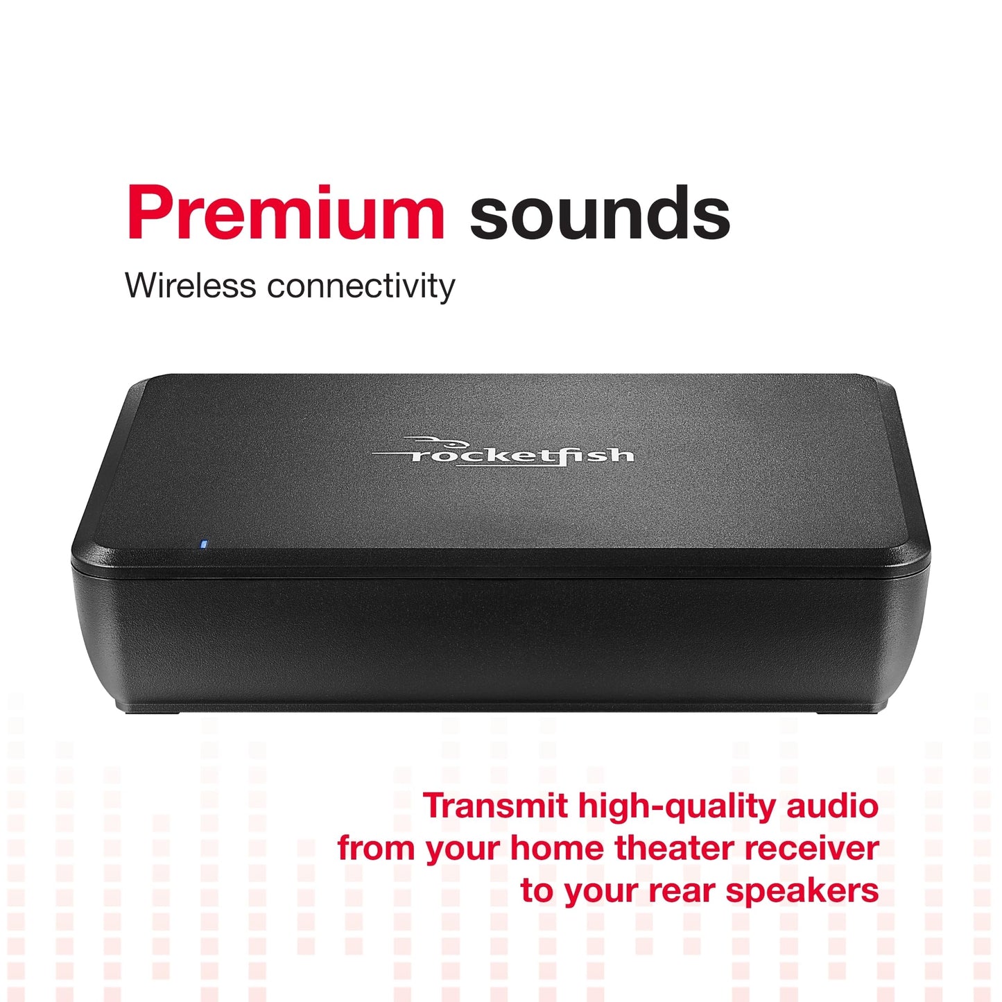Rocketfish RF-WRSK18 Wireless Home Theater Rear Speaker Kit - 2.0 Channel Surround Sound System - Black