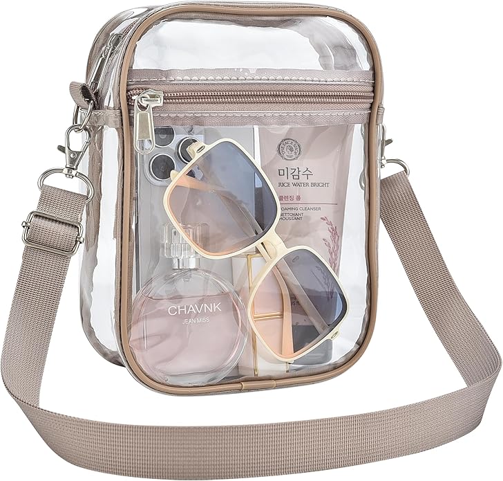 Clear Bag for Stadium Events Small Mini Clear Purse Bag for Stadium Concerts Sports Events Festivals