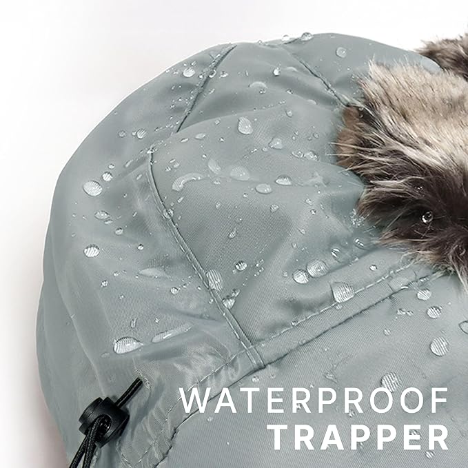 CHOK.LIDS Waterproof Winter Trappers Unisex Premium Strength Ushanka Ear Flap Chin Strap Cold Weather Outdoor