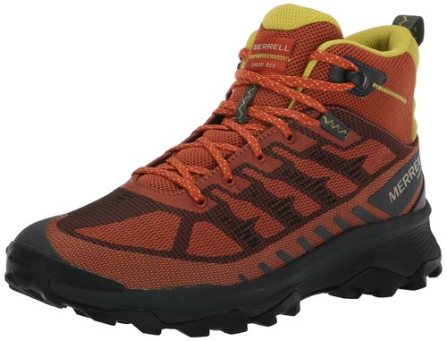 Merrell Men's SPEED ECO MID WATERPROOF Hiking Boot, Clay, 7