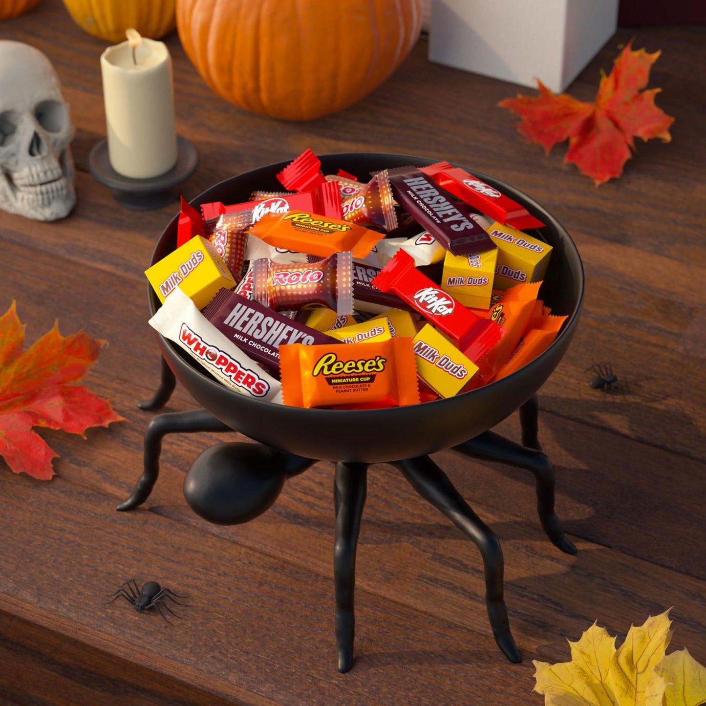 Hershey Miniatures Assorted Flavored, Halloween Candy Bulk Bag, 78.24 oz (275 Pieces)