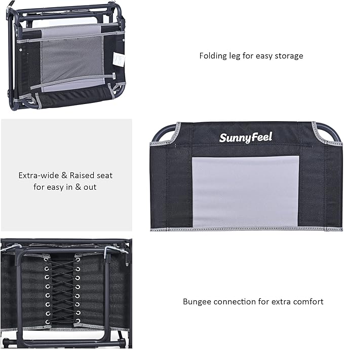 SUNNYFEEL Oversized Stadium Seat for Bleachers with Back Support Extra Wide, Bleacher Stadium Seats Chairs with Backs Portable Bleachers Seat with Hook for Sports Events Baseball Soccer Benches