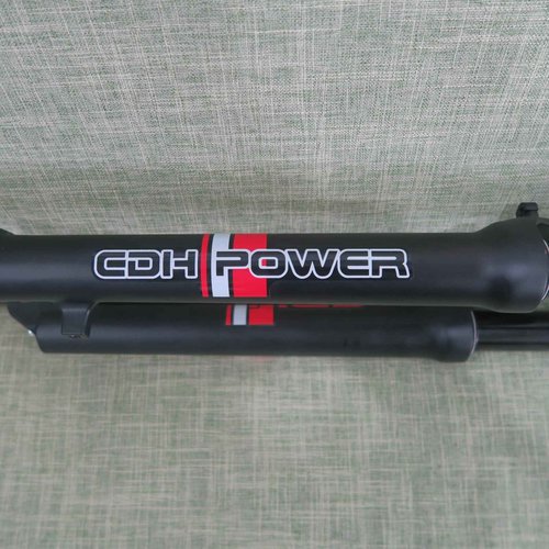 CDHPOWER 26" Suspension Fork, Single Shoulder 28.6mm Straight Tube Ultralight Aluminum Alloy Disc Brake (1-1/8" Headset included)