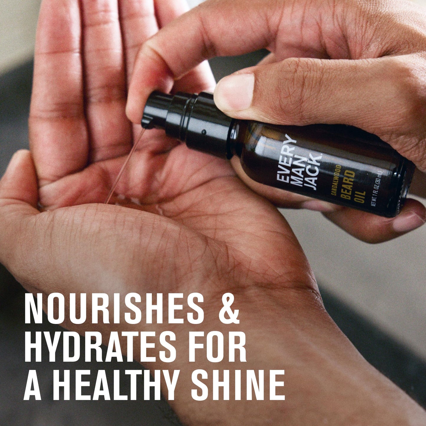 Every Man Jack Mens Beard Oil - Subtle Sandalwood Fragrance - Deeply Moisturizes and Softens Your Beard and Adds a Natural Shine