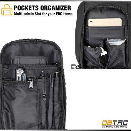 DBTAC Tactical Small Shoulder Chest Pack with Sling + Tactical Specialist Range Bag (Black)
