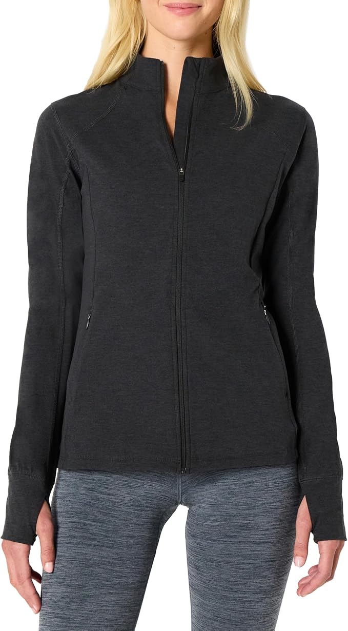 Amazon Essentials Women's Athletic Soft Performance Lightweight Zip Up Workout Running Jacket
