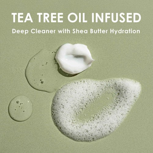EyeEco Age-Defying Tea Tree Eyelid and Facial Cleanser - 180mL - Non-Irritating Eyelid Cleanser and Face Wash with Shea Butter and Vitamin E