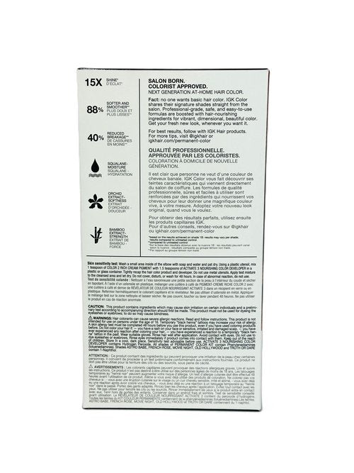 IGK Permanent Color Kit COPPER COLA - Dark Coppery Blonde 7C | Easy Application + Strengthen + Shine | Vegan + Cruelty Free + Ammonia Free | 4.75 Oz (2 Pack)