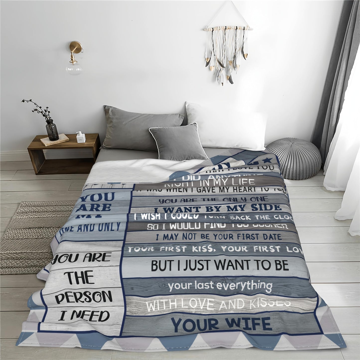 Hocgiwd Gifts for Husband Blanket 60"x50", Birthday Gifts for Husband, Wedding for Men Him Husbands, Husbands Fathers Day Present from Wife