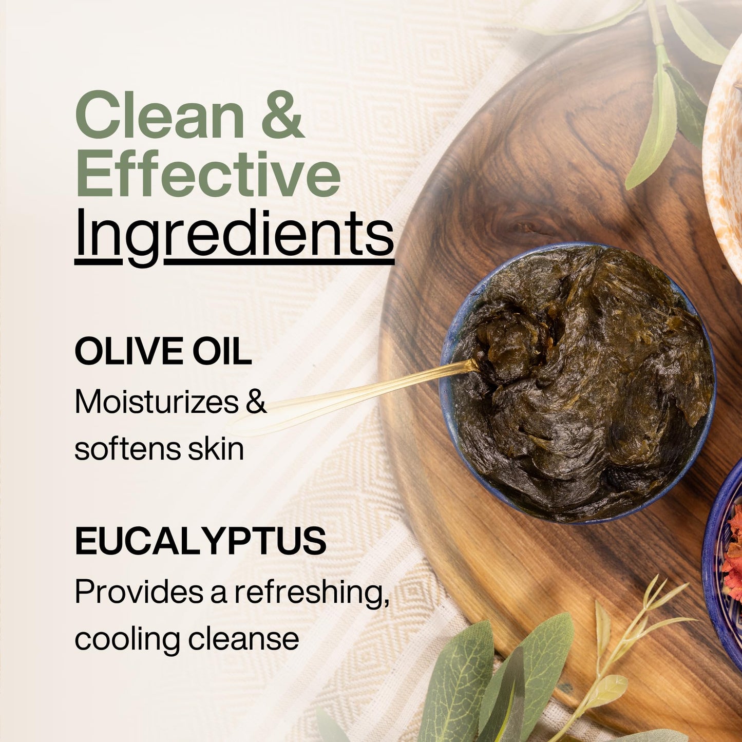 Moroccan Black Soap Hammam with Eucalyptus, Exfoliating Natural Black Beldi Soap, Moroccan Body Scrub, Traditional Savon Noir (7