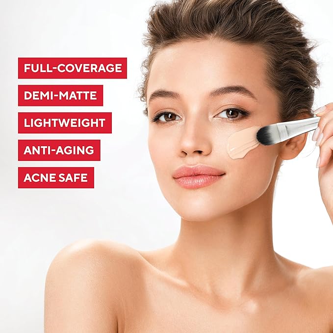 MIRABELLA - Invincible for All HD Liquid Foundation, Moisturizing Face Products for All Skin Types, Full-Coverage Lightweight Foundation Makeup, Moisturizing & Hydrating Beauty Care, Light L90