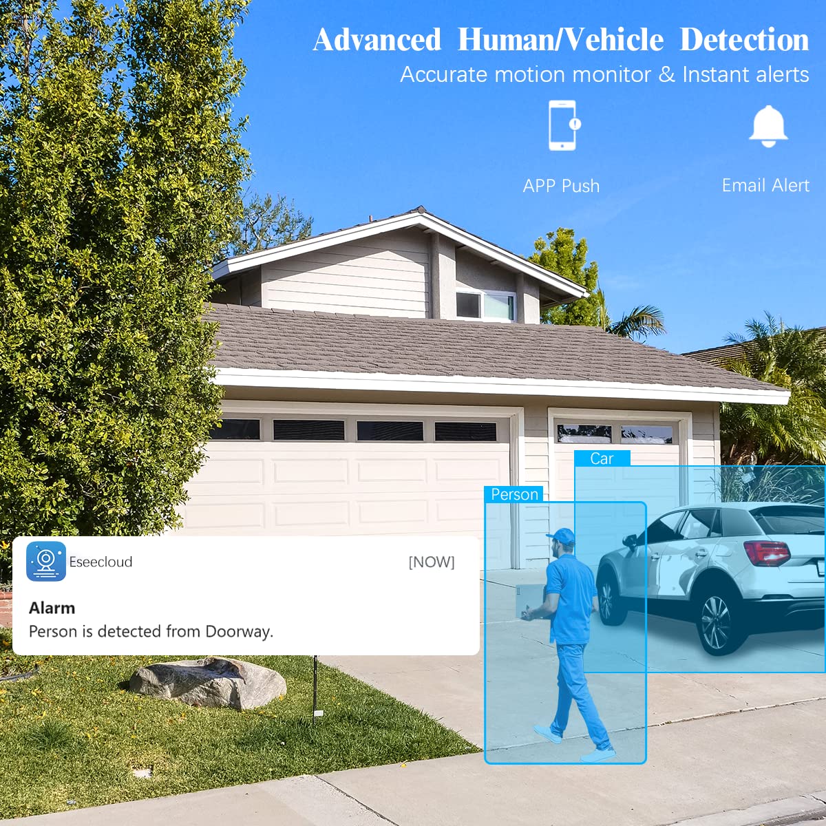 (2026 Update) 4K PoE Security Camera System, 6 Wired Dome Cameras Outdoor Indoor, 130° Wide Angle, 8CH NVR with 2TB HDD, Built-in Mic, Free App Remote Access, No Monthly Fee, 45 Days Recording