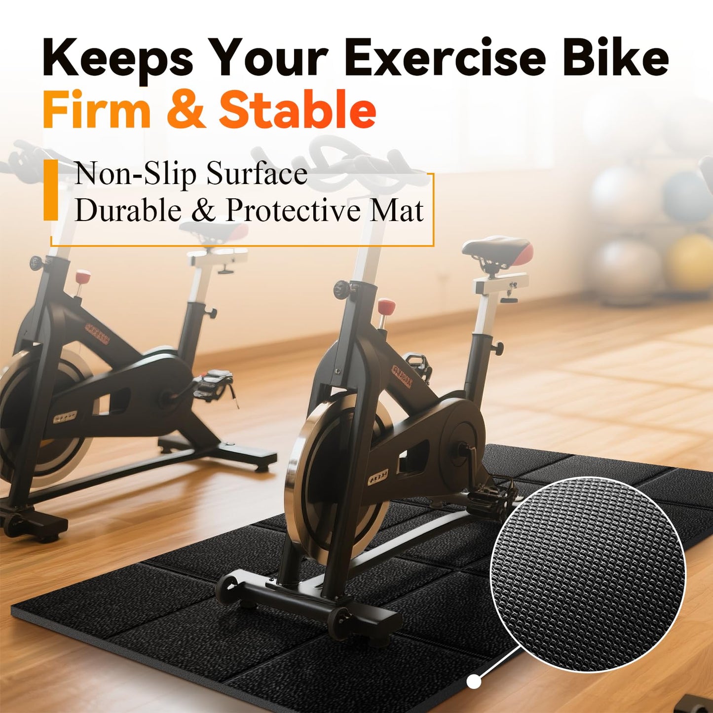 Stepwaver Walking Pad Treadmill Mat for Hardwood & Carpet Floors, 79" × 39.4", 0.2" Thick Extra Large Non-Slip Exercise Equipment Mat, Mat for Under Treadmill & Indoor Bike on Carpet
