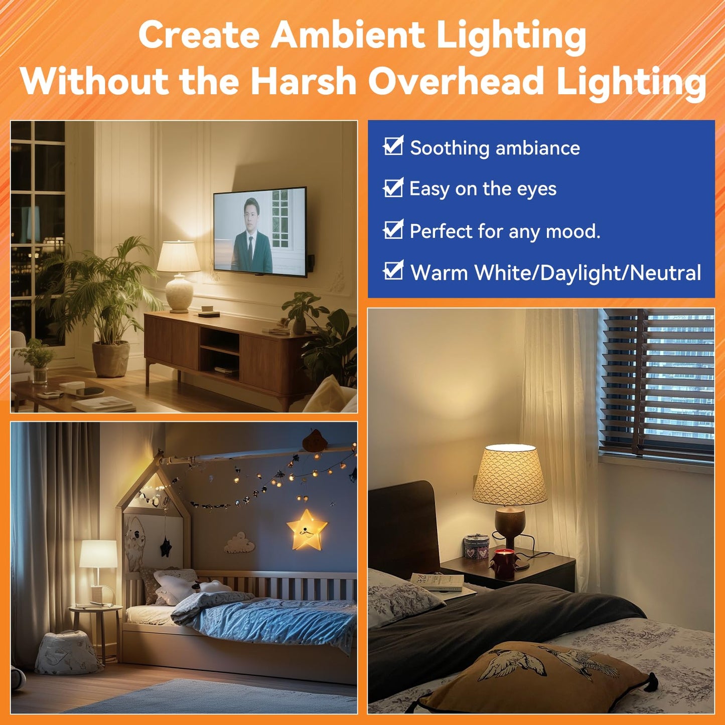 MagixPro Remote Rechargeable Light Bulbs, USB & Socket Charging, 1800mAh Battery, Dimmable LED Bulb for Hardwired & Non-wired Lamps Sconces, Touch + Remote Control, Wall Switch Compatible, 2 Pack