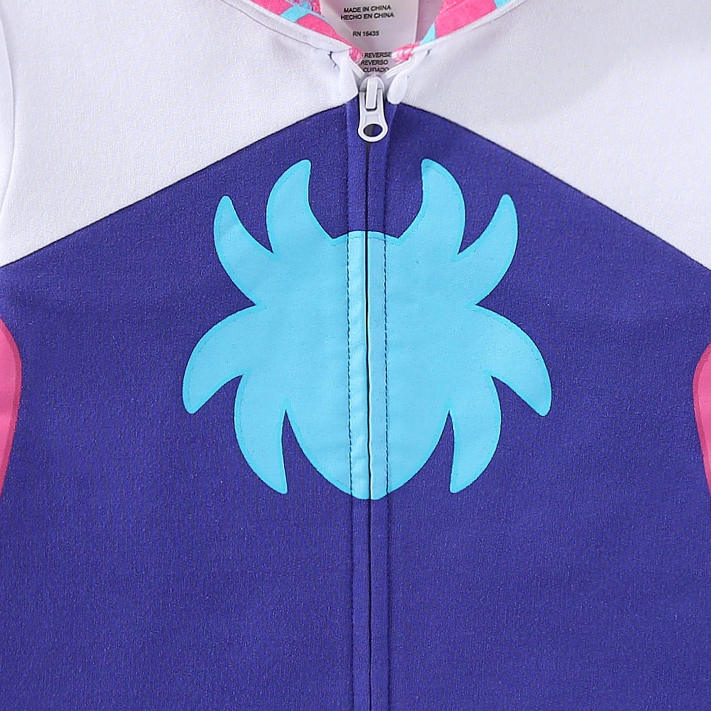Marvel Ghost Spider Spider-Gwen Girls Zip-Up Hoodie for Toddler and Big Kids Purple