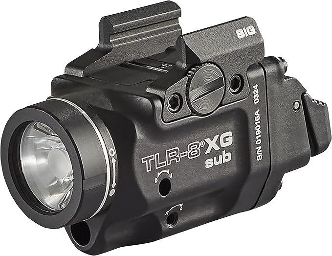 Streamlight 69437 TLR-8 X G sub 500-Lumen Rail-Mounted Tactical Weapon Light with Integrated Green Aiming Laser Exclusivel...