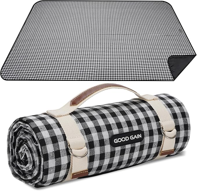 Picnic Outdoor Blankets Waterproof Extra Large - Beach Mat Sand Free Foldable with Carry Strap | Portable Camping Blanket...