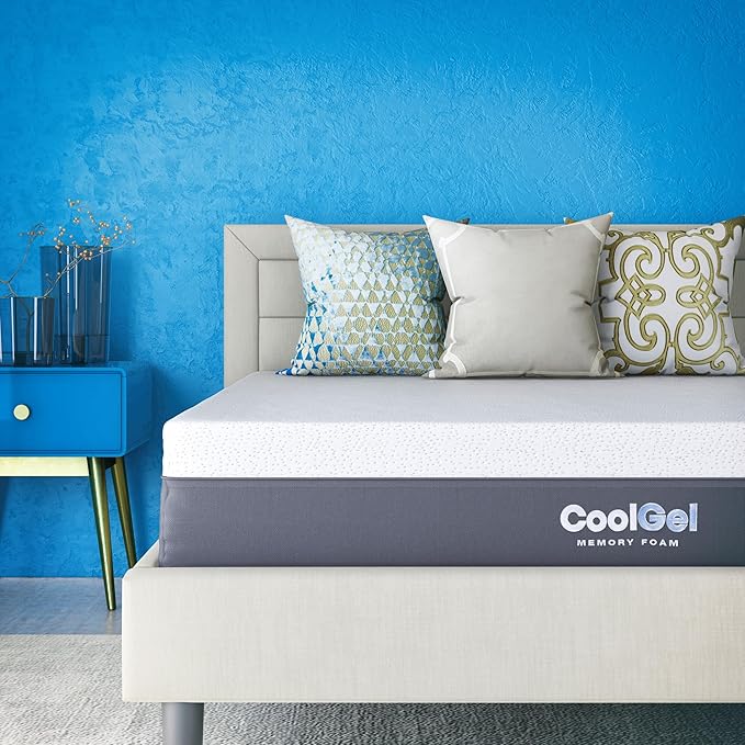 Cool Gel 12 Inch Full Size Mattress Memory Foam Medium Firm, Gel Memory Foam Mattress Full Matress Cooling, Made in the USA, 12" Depth with Pressure Relief, CertiPUR-US Certified No Fiberglass, Bed