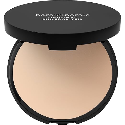 bareMinerals Original Mineral Veil Talc-Free Pressed Setting Powder, Weightless Blurring & Matte Finishing Powder, Pore Mi...