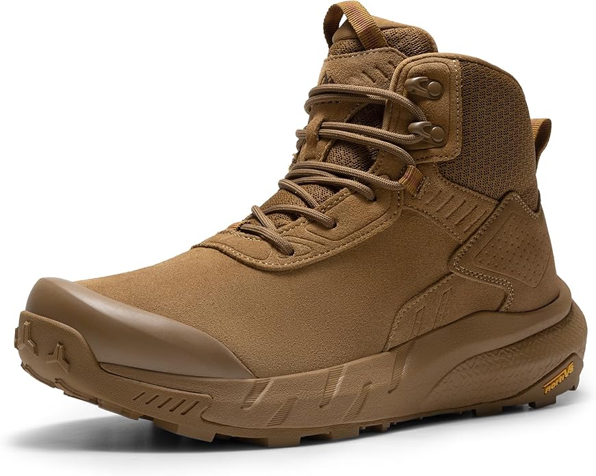 NORTIV 8 Men's Waterproof Military Tactical Work Boots Leather Motorcycle Combat Lightweight Non-Slip Hiking Boots for Men...