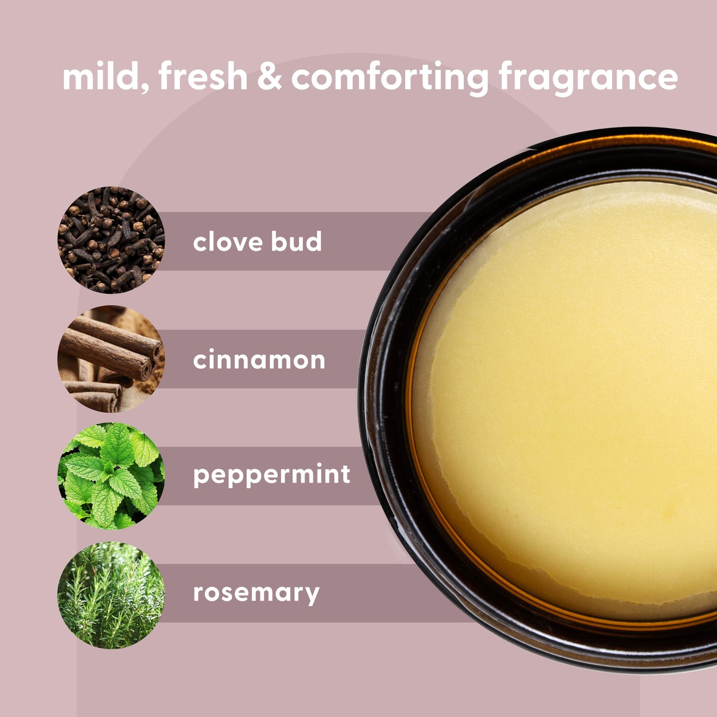 100% Grass Fed Beef Tallow for Skin, Body and Face | Moisturizing Honey Balm Scented with Cinnamon, Rosemary, Peppermint and Clo