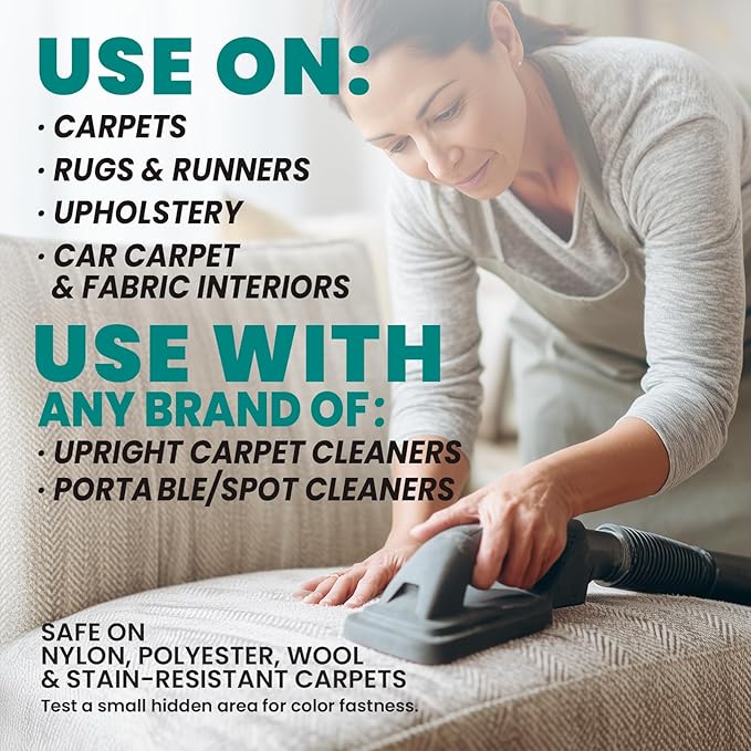 Uncle Todd's Carpet Cleaner Powder | Enzyme Formula for Carpet Machines | Removes Pet Odors & Stains | Safe for Carpets, Rugs & Upholstery | Makes 30 Gallons