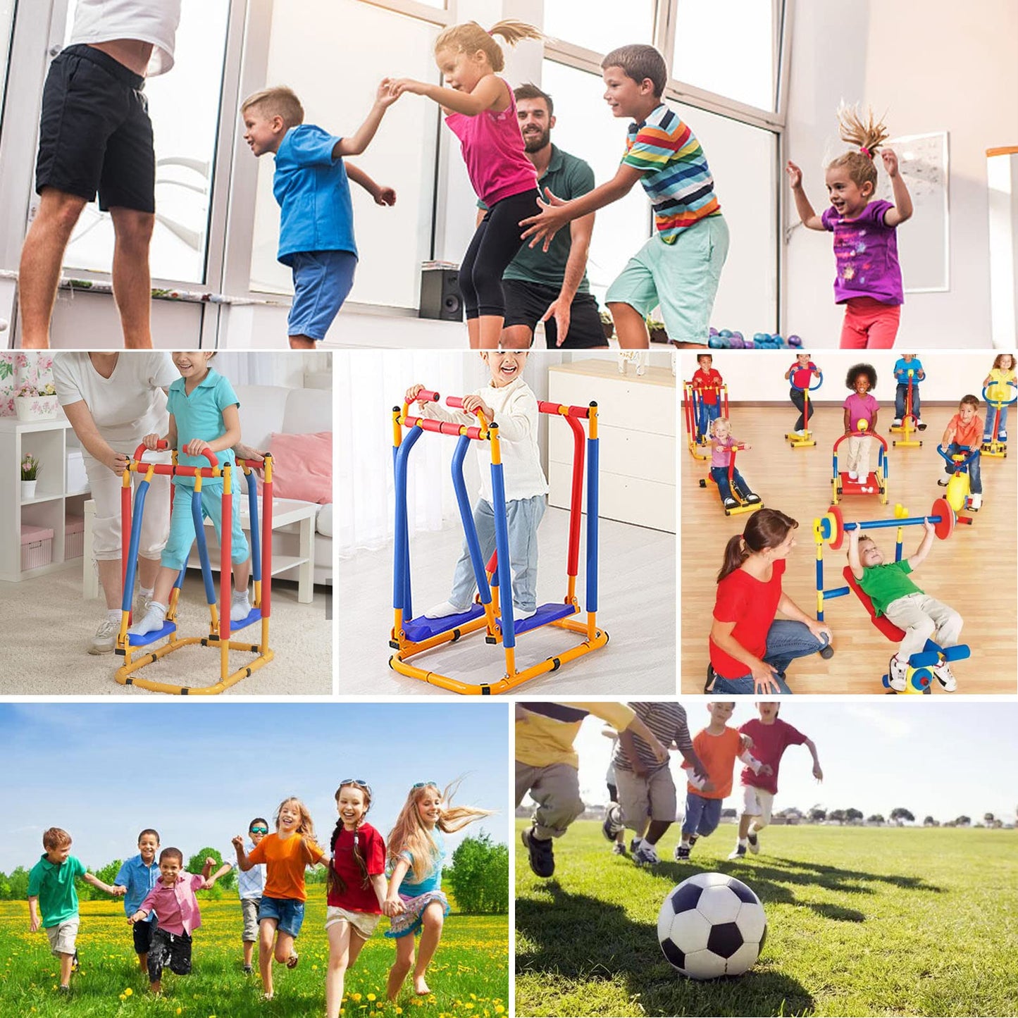 QBDGXFC Children's Treadmill for Kids Fitness Exercise, Kids' Adjustable Fun Exercise Toy, Indoor Outdoor Fitness Equipment, Fitness Exercise Equipment for Kids