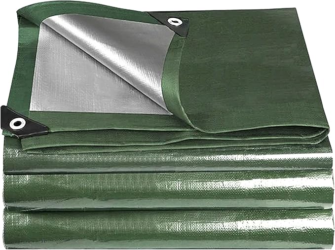 Thickened High-Density PE Tarpaulin Durable & Ultra-Light Tent Footprint, Portable Waterproof CampingTarp, Suitable for Mu...
