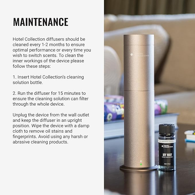 Hotel Collection-Studio Pro Essential Oil Diffuser-600 sq ft Coverage - Portable with Remote-Cold-Air Diffusion Technology-Air Freshener-Black-Works Exclusively with Pro Pod Bottles