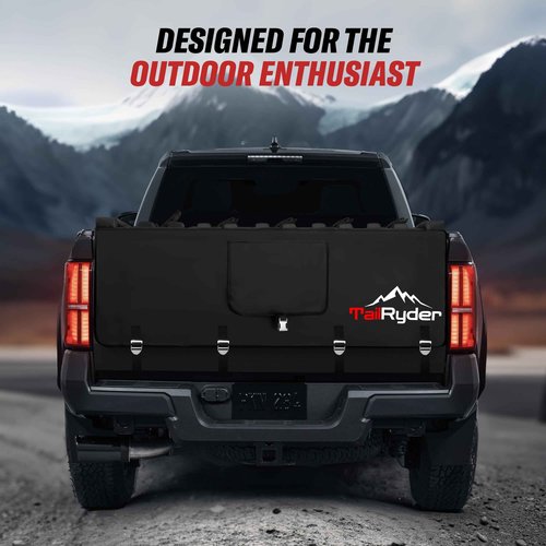 Truck Bike Tailgate Pad for 5 Bikes Bed Rack Holder Featuring Reversed Straps and Premium Metal Buckles for Enhanced Durability