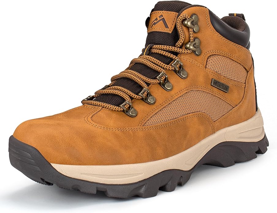 CC-Los Men's Waterproof Hiking Boots Outdoor Relaxed Fit Lightweight Size 7-13.5