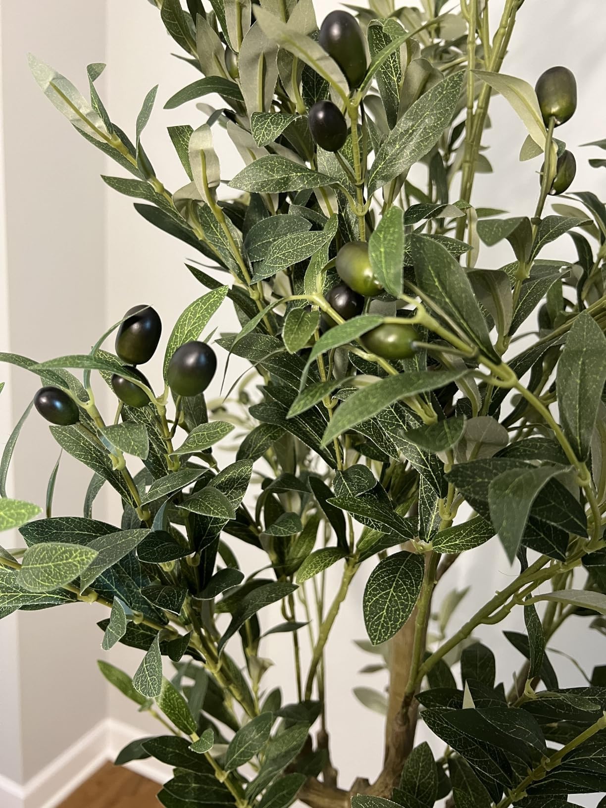 AnTing Fake Plants Olive Tree 6FT for Decor - Artificial Olive Tree 72in for Home Office Garden Hotel Decor Housewarming Gifts(1Pack)