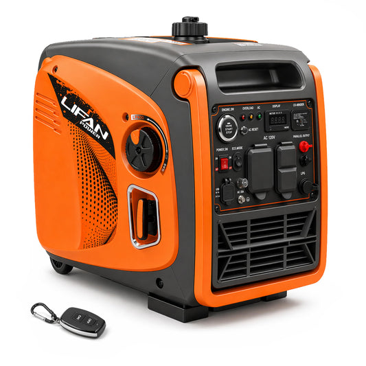 LIFAN 4800W Dual Fuel Portable Inverter Generator - Quiet 64dB, Remote Key Fob Start, Propane & Gas, 30A TT-30R RV Ready, CO-MINDER, Pure Sine Wave, Parallel Ready, EPA, Home Backup Camping