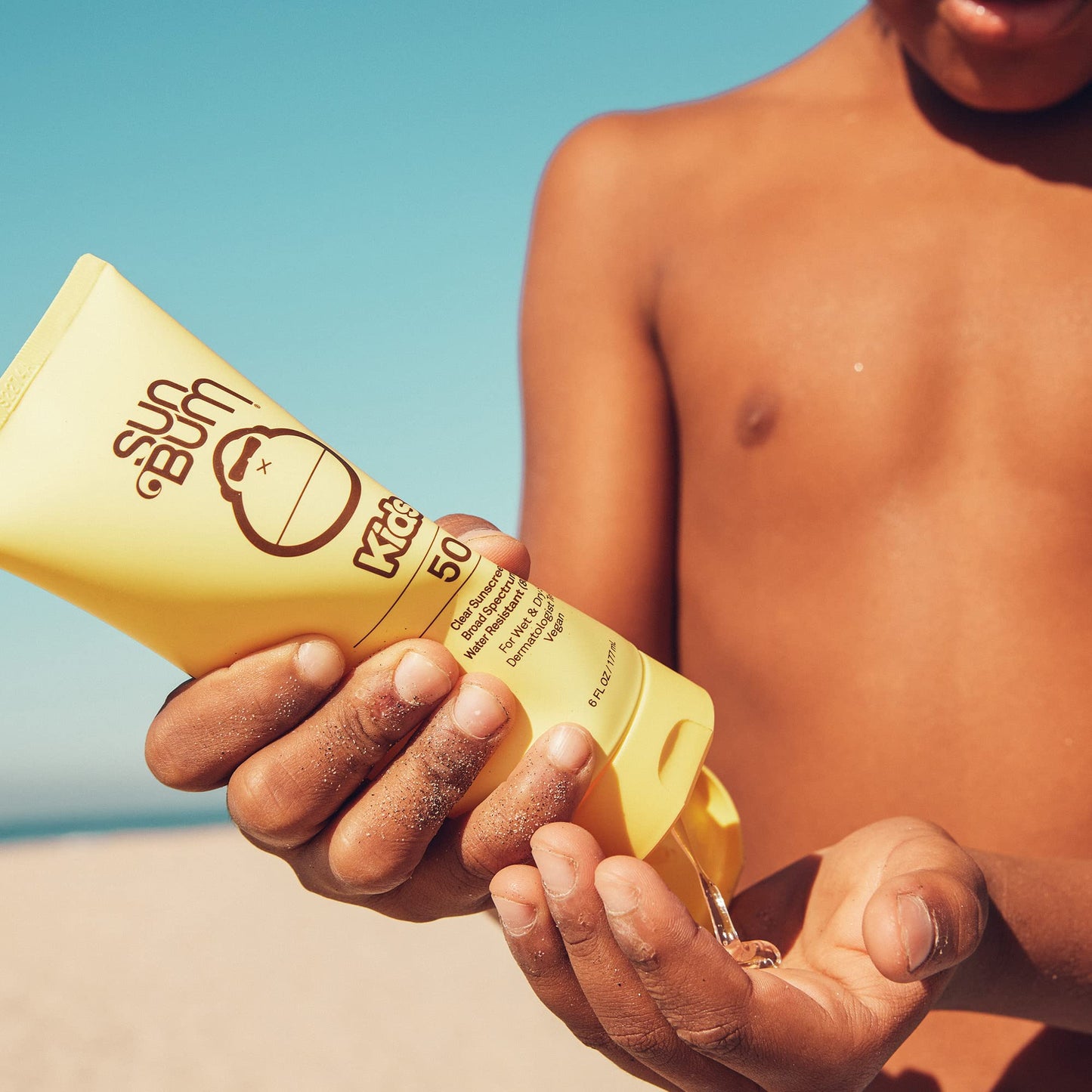 Sun Bum Kids SPF 50 Clear Sunscreen Lotion, Wet or Dry Application, Hawaii 104 Act Compliant (Octinoxate & Oxybenzone Free) Broa