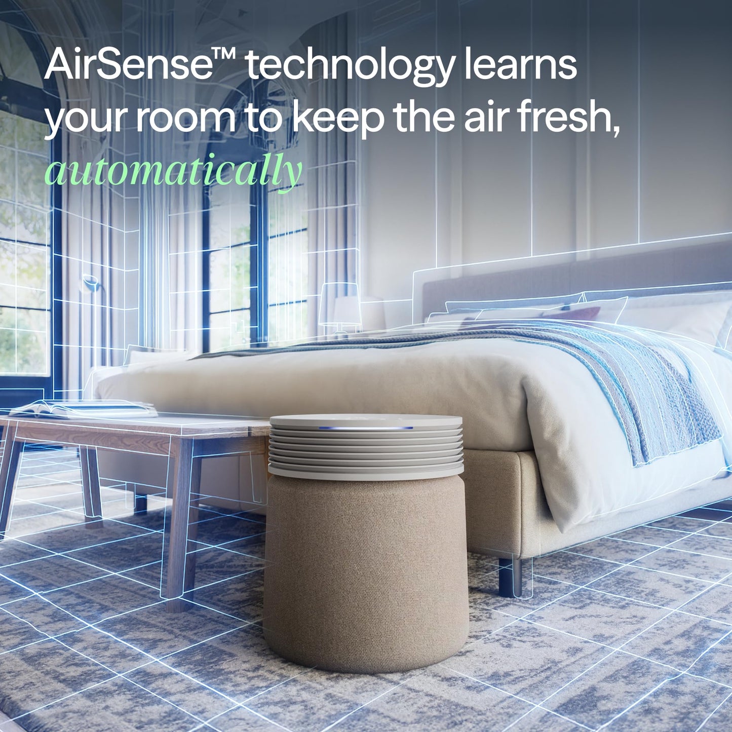 BLUEAIR Blue Signature Air Purifier for Large Rooms up to 3,385 Sq Ft, HEPASilent Filtration for Smoke, Dust, Pet Dander & Allergens, Smart WiFi Air Cleaner with Auto Mode, Quiet Air Purifier for Home