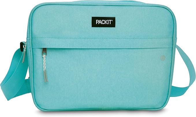 PackIt Freezable Zuma Can Cooler, Built with EcoFreeze Technology, Collapsible, Reusable, Zip Closure with Adjustable Shou...