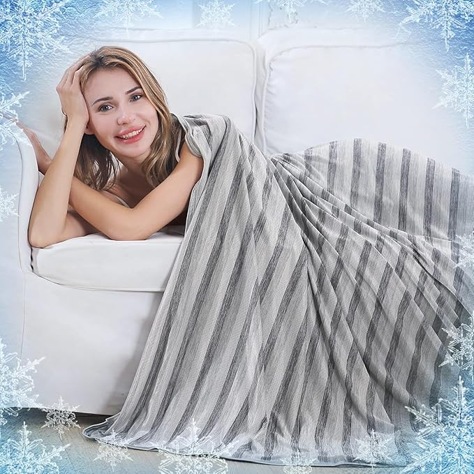 AmyHomie Cooling Blanket,Summer Blankets with Double Sided Cold Effect, Arc-Chill Q-Max>0.6 Cool Fiber, Breathable Lightweight Blankets for Hot Sleepers Night Sweats