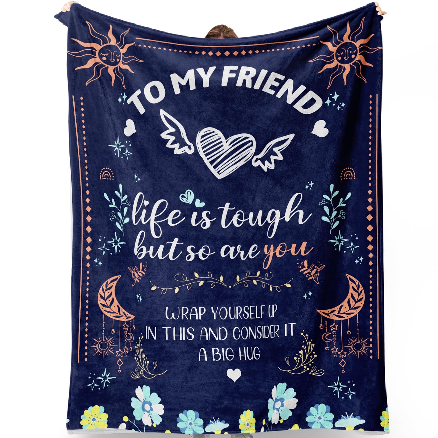 Aeekdook Friendship Gifts for Women, Friends Blanket, Birthday Gifts for Women Friendship, for Women, Unique Friendship Gift for My Best Friend, Bestie, BBF - Best Friend Blankets 50x60